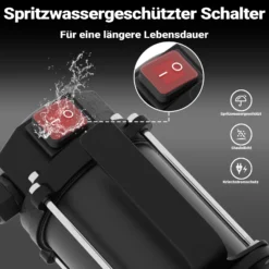 Wiltec Bio Dieselpumpe 12 V, 550 W, 80 l/min, Heizölpumpe selbstansaugend, Absaugpumpe für Diesel, Biodiesel, Heizöl, tragbare mobile Umfüllpumpe