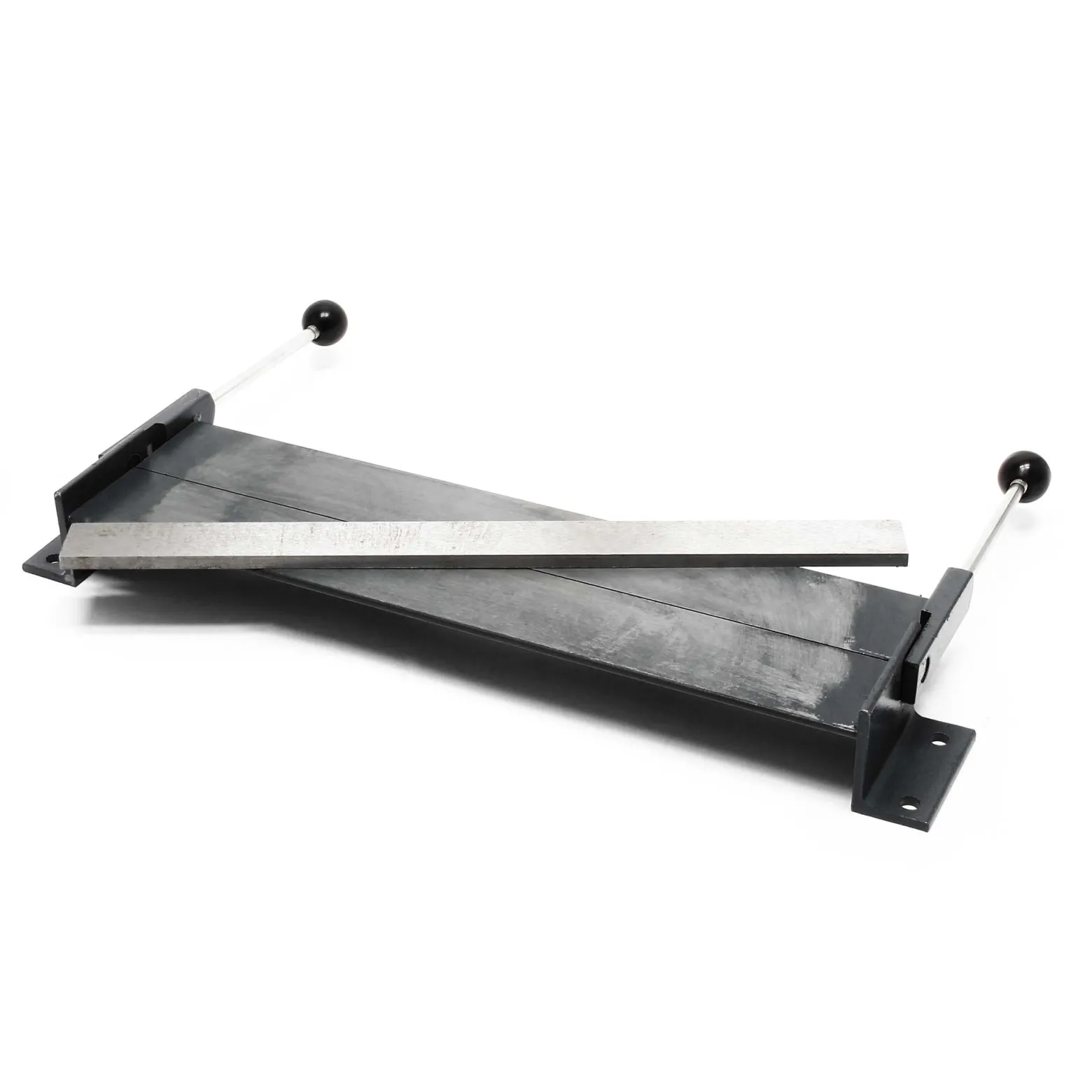 Wiltec Blechbiegemaschine 760 mm (30") Blechlänge, max. 90° Biegewinkel, Abkantbank zum Blech Abkanten aus Gusseisen in Schwarz
