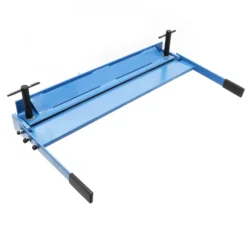 Wiltec Blechbiegemaschine 910 mm Arbeitsbreite, max. 135° Biegewinkel, Abkantbank zum Blech Abkanten aus Gusseisen in Blau und Grau