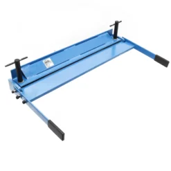 Wiltec Blechbiegemaschine 630 mm Arbeitsbreite, max. 135° Biegewinkel, Abkantbank zum Blech Abkanten aus Gusseisen in Blau und Grau