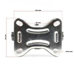 Wiltec Bockrolle Ø125mm mit Gummirad und Metallfelge 100kg Tragkraft, Vollmaterial Apparaterolle Transportrolle Möbelrolle, leiser Lauf