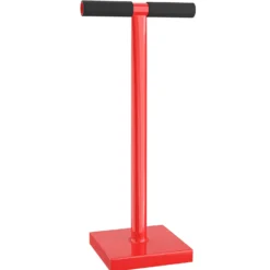 Wiltec Bodenverdichter 11,5 kg aus Stahl, 83 cm hoch, mit 20 x 20 cm Grundplatte und T-Griff zum Verdichten, Handstampfer Bodenstampfer für Gartenarbeit