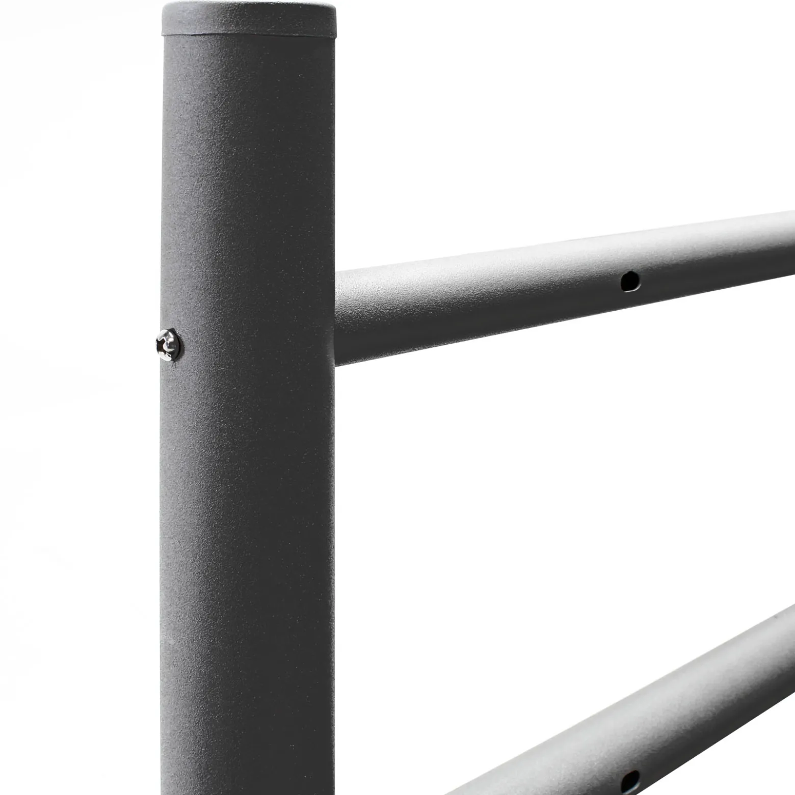 Wiltec Briefkasten Ständer Anthrazit 1200 x 500 mm, Standfuß für Postkasten Briefkästen Mailbox, Briefkastenständer aus Stahl für Standbriefkasten