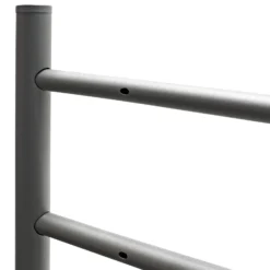 Wiltec Briefkasten Ständer Anthrazit 1200 x 500 mm, Standfuß für Postkasten Briefkästen Mailbox, Briefkastenständer aus Stahl für Standbriefkasten
