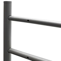Wiltec Briefkasten Ständer 2-fach Anthrazit 1200 x 1000 mm, Doppel Standfuß für Postkasten Briefkästen Mailbox, Briefkastenständer aus Stahl für Standbriefkasten