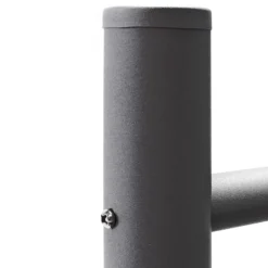 Wiltec Briefkasten Ständer 4-fach Anthrazit 1700 x 700 mm, Vierfach Standfuß für Postkasten Briefkästen Mailbox, Briefkastenständer aus Stahl für Standbriefkasten