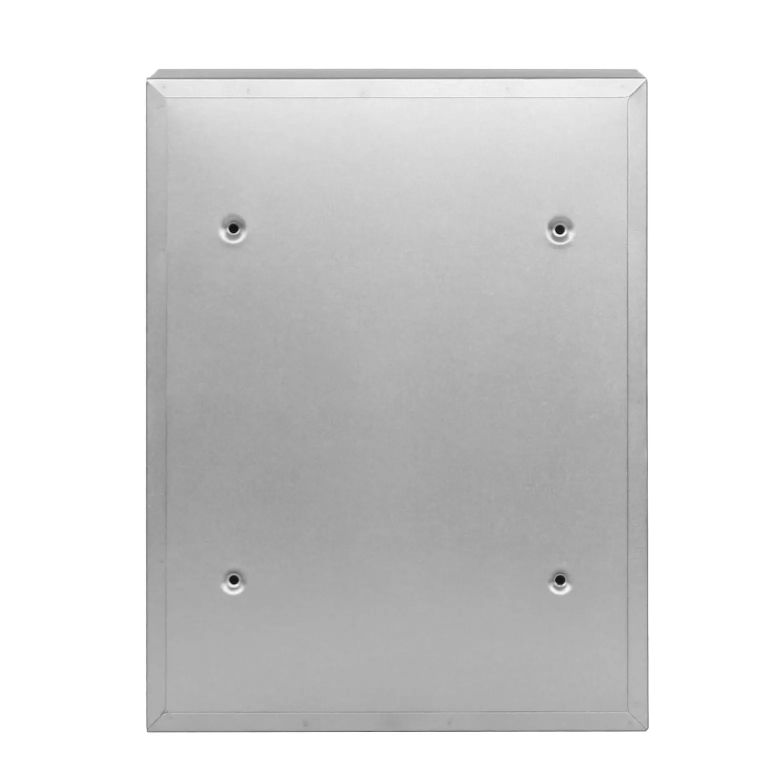 Wiltec Briefkasten V10 Edelstahl 260 x 90 x 350 mm, Wandbriefkasten mit Schloss und Namensschild, Postkasten aus Stahl