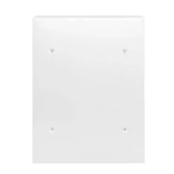Wiltec Briefkasten weiß V10 Postkasten mit Namensschild, großem Briefschlitz und 2 Schlüsseln Wandbriefkasten aus pulverbeschichtetem Stahl