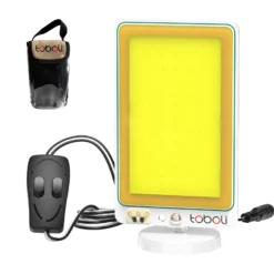Wiltec Campinglampe V1 LED Strahler 20W 1961 Lumen mit Magnethalterung Anschluss an 12V-Stromquelle für Camping, Outdoor-Aktivitäten, Baustellen und Notfallsituationen Arbeitsleuchte