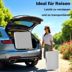 Wiltec Campingtisch klappbar 180x75x74 cm Klapptisch mit Tragegriff Partytisch Biertisch Gartentisch Buffettisch Bierzeltgarnitur Camping Tisch faltbar