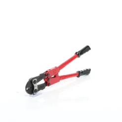 Wiltec Crimpzange für 2-5 mm Presshülsen, Presszange mit 4 Ösen, Quetschverbinder Zange für Stanzverbindungen, Krimperzange