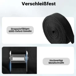 Wiltec Dachgepäckträger weich 113 x 10 x 8 cm mit 2 x Gurtband, Auto Dachträger bis 75 kg für Kanu, Kajak, Surfbrett, SUP, Snowboard, Skier und Leiter