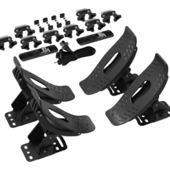 Wiltec Dachträger Set für Kajaks & SUP-Boards bis 70 kg 4 Stück, Boothalterung für Autodachträger, einfache Montage & verstellbarer Winkel, inkl. Befestigungsriemen