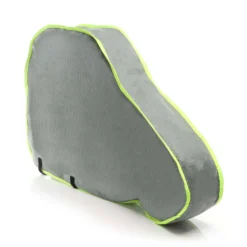 Wiltec Deichselabdeckung Grau 95x61x15cm Deichselhaube für Wohnwagen und Anhänger, UV-beständig, 2 Spanngurte mit Klickverschluss, Vliesmaterial