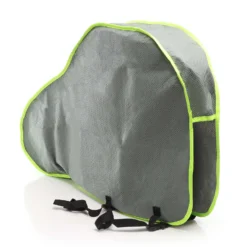 Wiltec Deichselabdeckung Grau 95x61x15cm Deichselhaube für Wohnwagen und Anhänger, UV-beständig, 2 Spanngurte mit Klickverschluss, Vliesmaterial