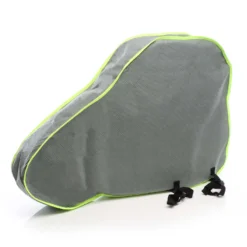Wiltec Deichselabdeckung Grau 95x61x15cm Deichselhaube für Wohnwagen und Anhänger, UV-beständig, 2 Spanngurte mit Klickverschluss, Vliesmaterial