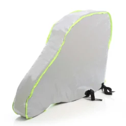 Wiltec Deichselabdeckung Silberfarben 95x61x15cm Deichselhaube für Wohnwagen und Anhänger, UV-beständig, wasserdicht, 2 Spanngurte, 210D Oxford-Gewebe