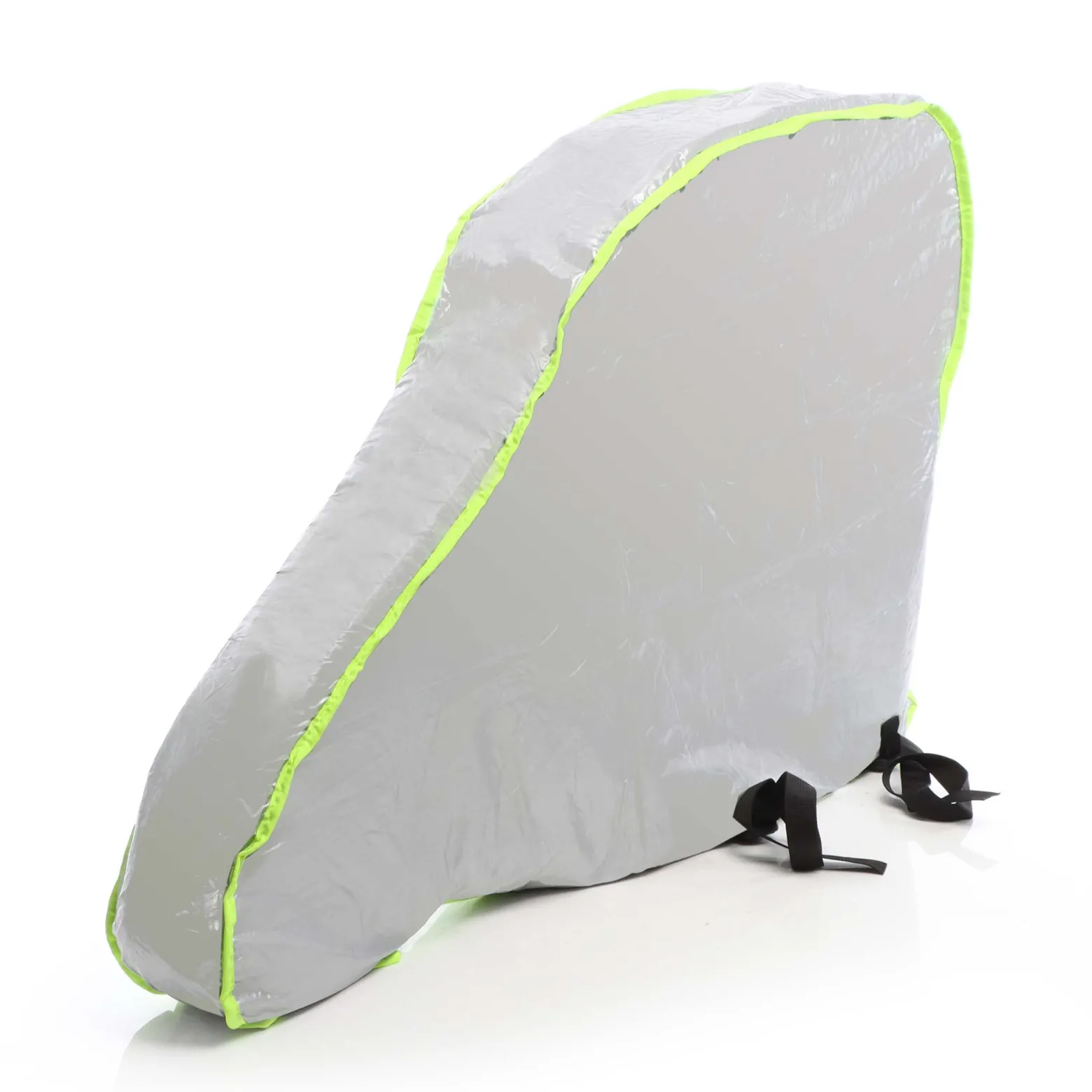 Wiltec Deichselabdeckung Silberfarben 95x61x15cm Deichselhaube für Wohnwagen und Anhänger, UV-beständig, wasserdicht, 2 Spanngurte, 210D Oxford-Gewebe