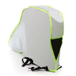 Wiltec Deichselabdeckung Silberfarben 95x61x15cm Deichselhaube für Wohnwagen und Anhänger, UV-beständig, wasserdicht, 2 Spanngurte, 210D Oxford-Gewebe