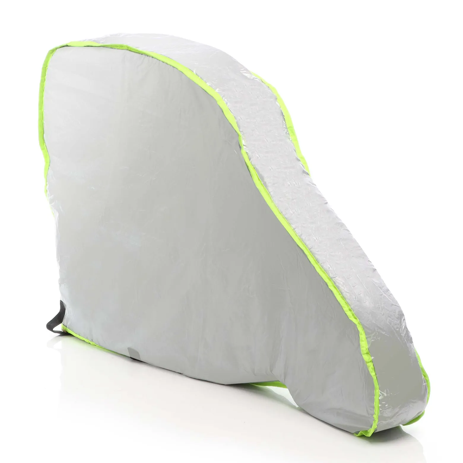 Wiltec Deichselabdeckung Silberfarben 95x61x15cm Deichselhaube für Wohnwagen und Anhänger, UV-beständig, wasserdicht, 2 Spanngurte, 210D Oxford-Gewebe