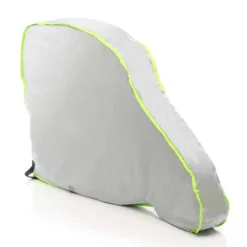 Wiltec Deichselabdeckung Silberfarben 95x61x15cm Deichselhaube für Wohnwagen und Anhänger, UV-beständig, wasserdicht, 2 Spanngurte, 210D Oxford-Gewebe