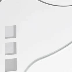 Wiltec Designer Briefkasten V28 weiß 370 x 105 x 370 mm, Wandbriefkasten mit Schloss, Sichtfenstern und Zeitungsrolle, Postkasten aus pulverbeschichtetem Stahl