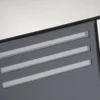 Wiltec Designer Briefkasten V25 Anthrazit und Edelstahl 370 x 105 x 370 mm, Wandbriefkasten mit Schloss, Sichtfenstern und Zeitungsrolle, Postkasten aus pulverbeschichtetem Stahl