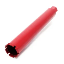 Wiltec Diamantbohrkrone ⌀63 mm 1 ¼ UNC 400 mm für Kernbohrgeräte, Kernbohrkrone aus Sintermetall, Nassbohrkrone, Trockenbohrkrone