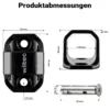 Wiltec Diebstahlsicherungsanker Typ 02 aus Stahl 76 x 50 x 54 mm, Diebstahlsicherung Wand- und Bodenanker für Motorrad und Fahrrad
