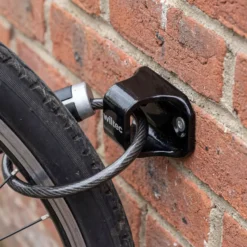 Wiltec Diebstahlsicherungsanker Typ 02 aus Stahl 76 x 50 x 54 mm, Diebstahlsicherung Wand- und Bodenanker für Motorrad und Fahrrad