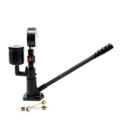Wiltec Diesel Einspritzdüsen Tester 160 x 100 x 380 mm mit Manometer 0-600 bar Druck, Injektor Prüfgerät mit Handhebel für verschiedene Tests und Prüfungen