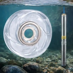 Wiltec Diffusor mit Abdeckung für Tiefbrunnenpumpe Ø 85 x 28,3 mm Ersatzteil für Brunnenpumpen