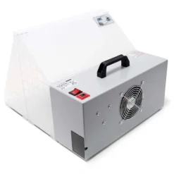 Wiltec Doppel Airbrush Absauganlage 8 m³/min, nur 52 dB, zur Absaugung von Farbe Farbnebel Sprühnebel, Filter erweiterbar, hochwertige Lackierkabine für Airbrush-Arbeiten