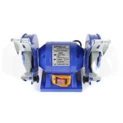 Wiltec Doppelschleifer 150 W, Schleifmaschine mit 2 Schleifscheiben je Ø 125 mm, Schleifgerät mit 2950 U/min, Schleifer für Grob- und Feinschliff