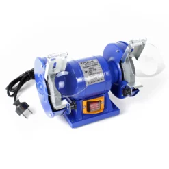 Wiltec Doppelschleifer 150 W, Schleifmaschine mit 2 Schleifscheiben je Ø 125 mm, Schleifgerät mit 2950 U/min, Schleifer für Grob- und Feinschliff