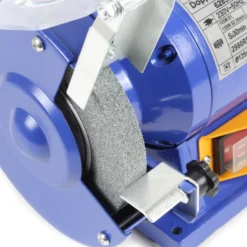 Wiltec Doppelschleifer 150 W, Schleifmaschine mit 2 Schleifscheiben je Ø 125 mm, Schleifgerät mit 2950 U/min, Schleifer für Grob- und Feinschliff