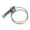 Wiltec Drahtschlauchschelle W1 31-35mm 2,2mm M6x40 aus verzinktem Stahl Schlauchschelle für Schlauchtüllen, Gewinde- und Rohrenden