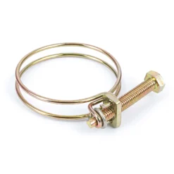 Wiltec Drahtschlauchschelle W1 37-42mm 2,2mm M6x40 aus verzinktem Stahl Schlauchschelle für Schlauchtüllen, Gewinde- und Rohrenden