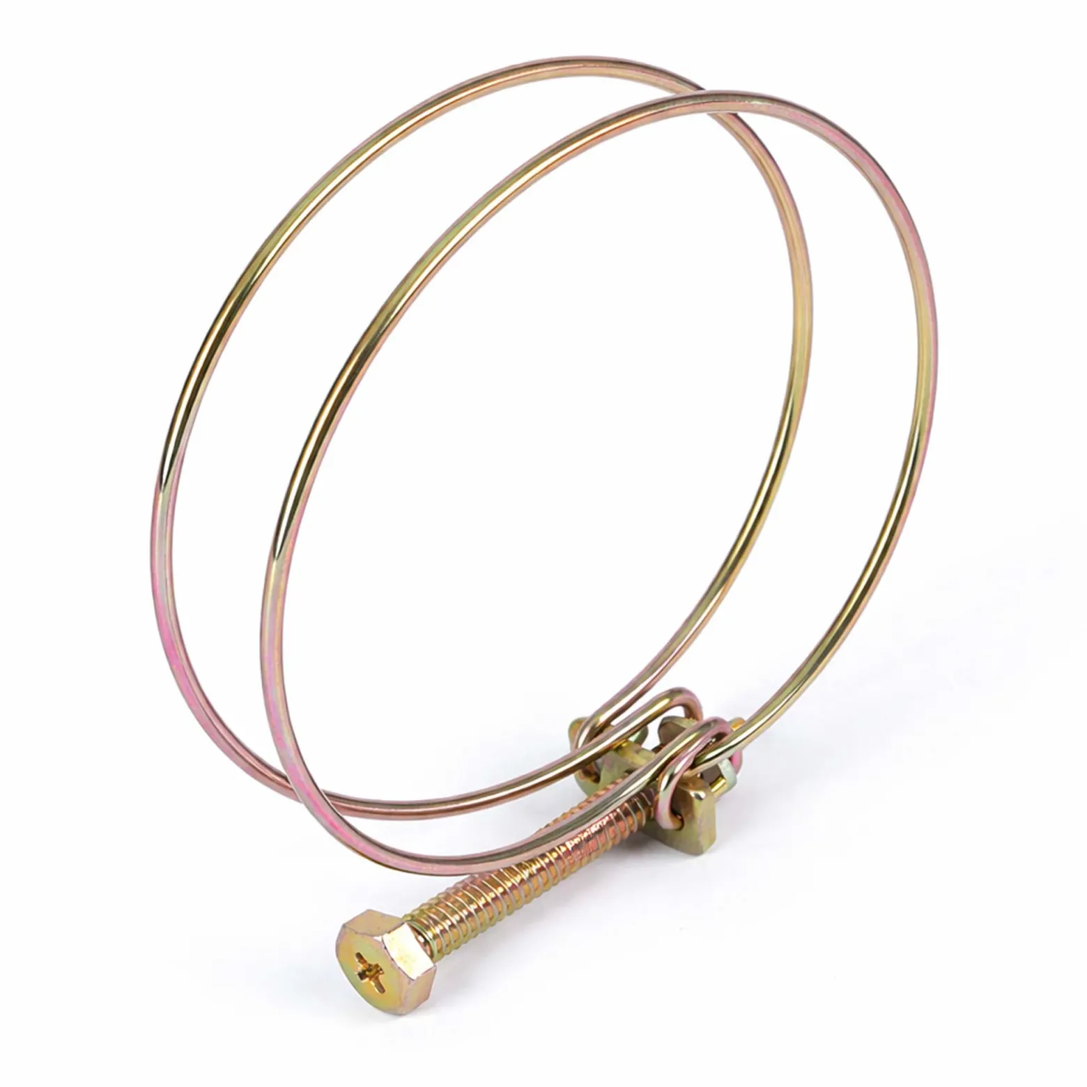 Wiltec Drahtschlauchschelle W1 98-105mm 2,2mm M8x40 aus verzinktem Stahl Schlauchschelle für Schlauchtüllen, Gewinde- und Rohrenden