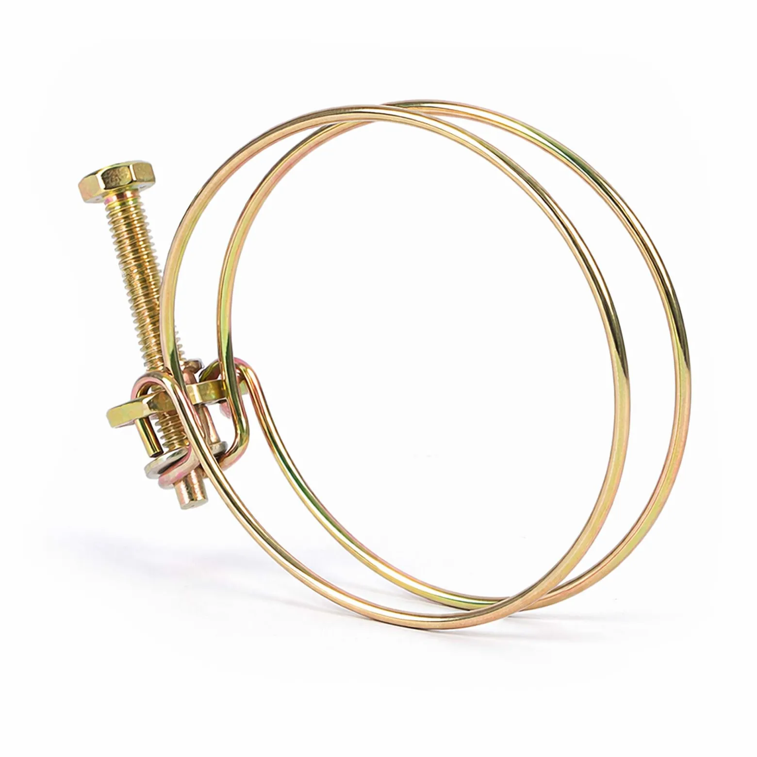 Wiltec Drahtschlauchschelle W1 98-105mm 2,2mm M8x40 aus verzinktem Stahl Schlauchschelle für Schlauchtüllen, Gewinde- und Rohrenden
