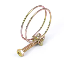 Wiltec Drahtschlauchschelle W1 40-45mm 2,2mm M6x40 aus verzinktem Stahl Schlauchschelle für Schlauchtüllen, Gewinde- und Rohrenden