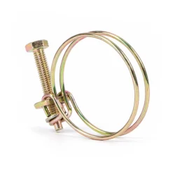 Wiltec Drahtschlauchschelle W1 40-45mm 2,2mm M6x40 aus verzinktem Stahl Schlauchschelle für Schlauchtüllen, Gewinde- und Rohrenden