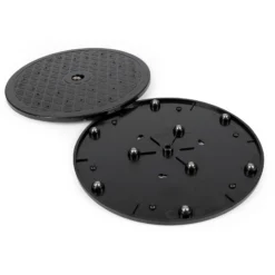 Wiltec Drehteller für Farbnebel Absauganlage, aus robustem Kunststoff, drehbarer Teller für bequemes Airbrushen, Airbrush Zubehör Ersatzteil