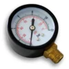 Wiltec Druckanzeige für Druckbehälter, 32 x 55 x 70 mm, Manometer radial DN8 (1/4") 12,9 mm, 0-12 bar (0-170 PSI), Durchmesser 50 mm, für Hauswasserwerk, Membranpumpe