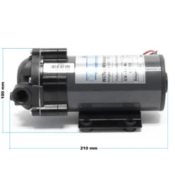Wiltec Druckerhöhungspumpe 500 GPD (1900 l), Booster Pumpe 100 W für Umkehrosmoseanlage, Wasser Eingangsdruck 2 bar auf Ausgangsdruck 5 bar