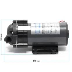 Wiltec Druckerhöhungspumpe 600 GPD (2300 l), Booster Pumpe 108 W für Umkehrosmoseanlage, Wasser Eingangsdruck 2 bar auf Ausgangsdruck 5 bar