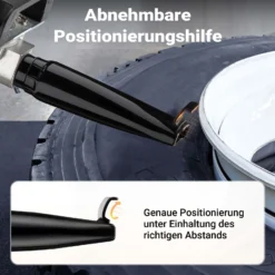 Wiltec Druckluft Reifenfüller 7 l, Reifen Booster mit 6-8 bar, Befüllhilfe für verschiedene Reifen, Reifenfüllkanone für Auto und Motorrad, tragbarer Reifenschockfüller