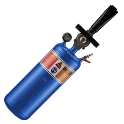 Wiltec Druckluft Reifenfüller 7 l, Reifen Booster mit 6-8 bar, Befüllhilfe für verschiedene Reifen, Reifenfüllkanone für Auto und Motorrad, tragbarer Reifenschockfüller