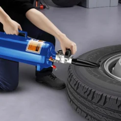 Wiltec Druckluft Reifenfüller 7 l, Reifen Booster mit 6-8 bar, Befüllhilfe für verschiedene Reifen, Reifenfüllkanone für Auto und Motorrad, tragbarer Reifenschockfüller