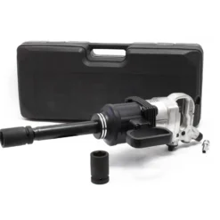 Wiltec Druckluft Schlagschrauber 25,4mm (1 Zoll) mit Stecknüssen & montierbaren Griff